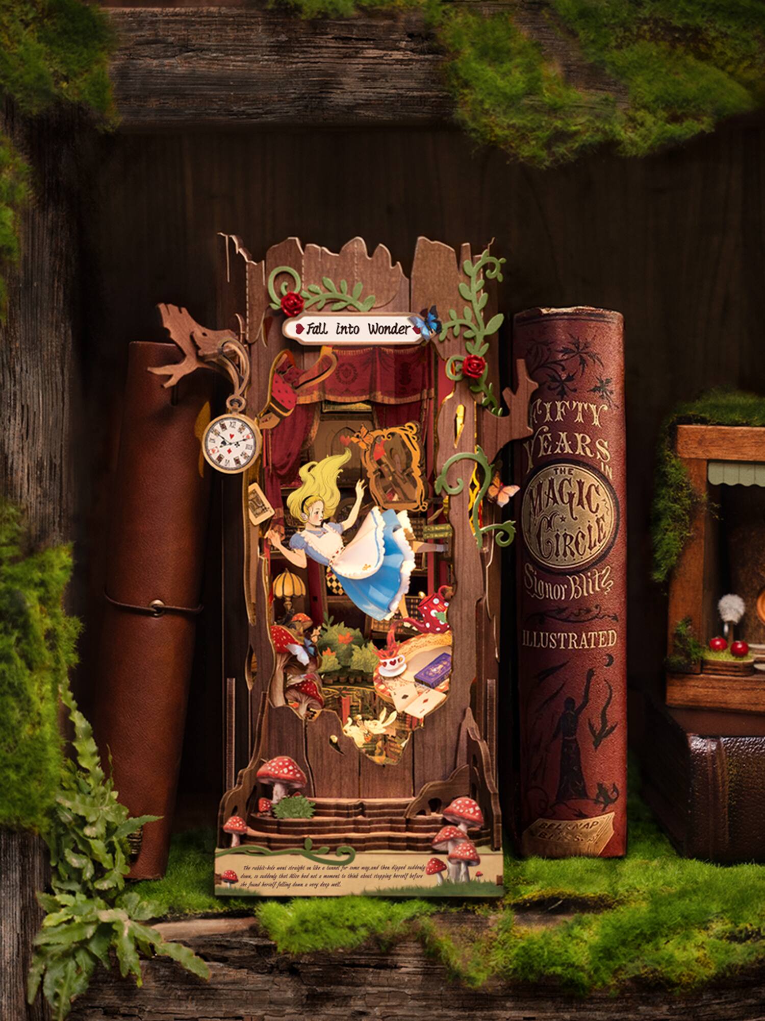 Rolife® Fall into Wonder DIY Book Nook Shelf Insert Kit